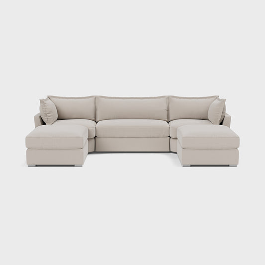 U-Shape Corner Sofa scattered back
